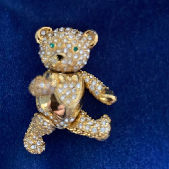 Vintage Joan Rivers Teddy Bear Pin Brooch - Picture 5 of 6
